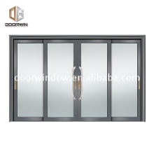 Sliding door with aluminum rail profile pivot hinge